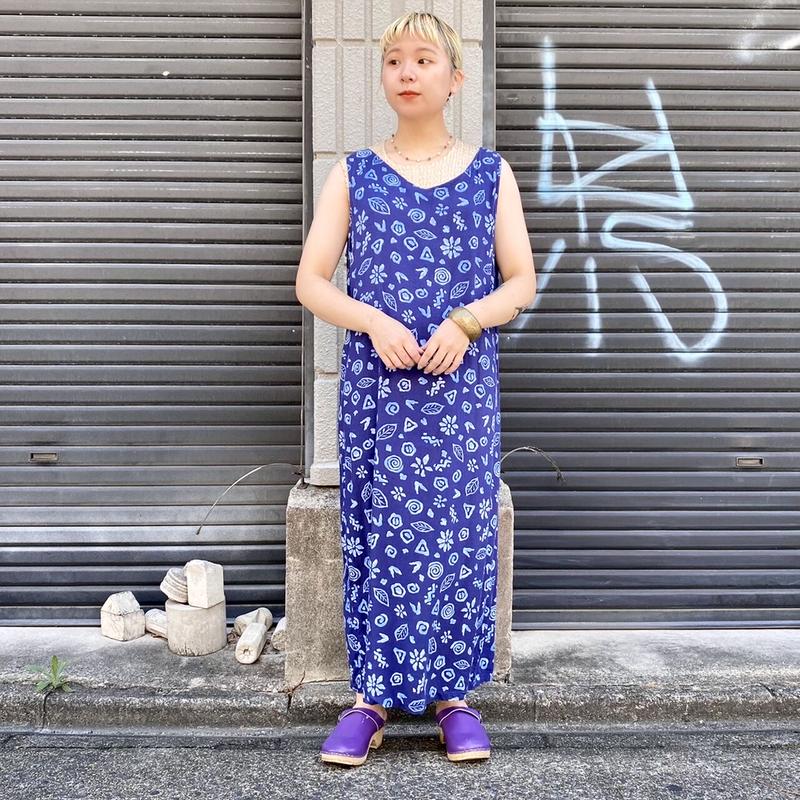 進化版 美品 Y 039 S resort 総柄 ノースリーブワンピース 169 ラッピング無料 返品も保証 New V Ems Org Eg