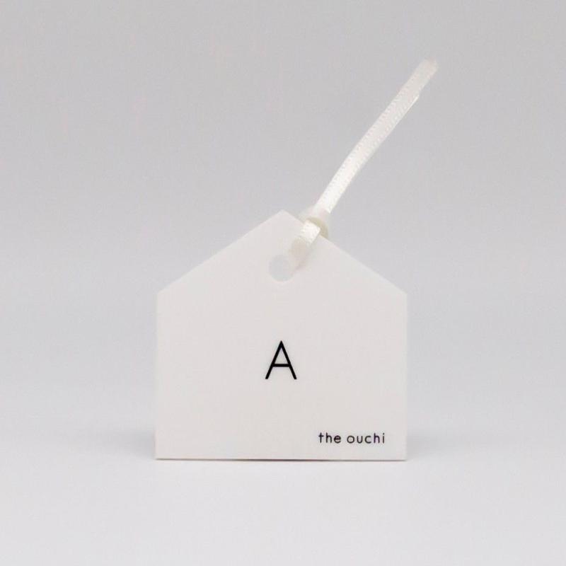 収納タグ ホワイトリボン アルファベット The Ouchi Store