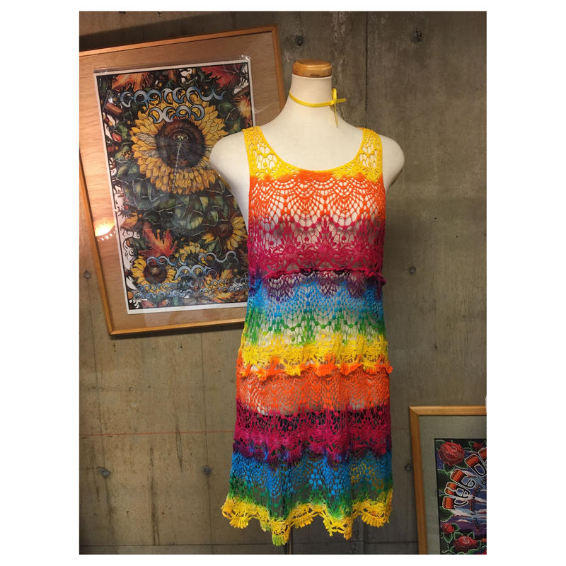 Size S M レース レインボー ワンピース Chan Ree