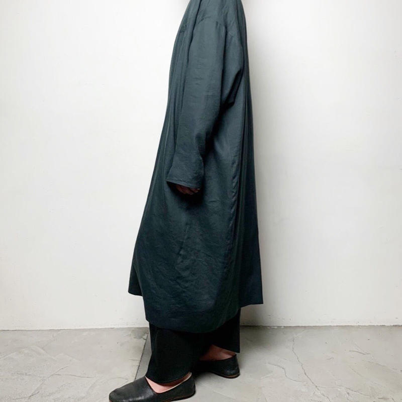 アニメショート ka na ta long coat 薄手コットンリネン素材 ロング
