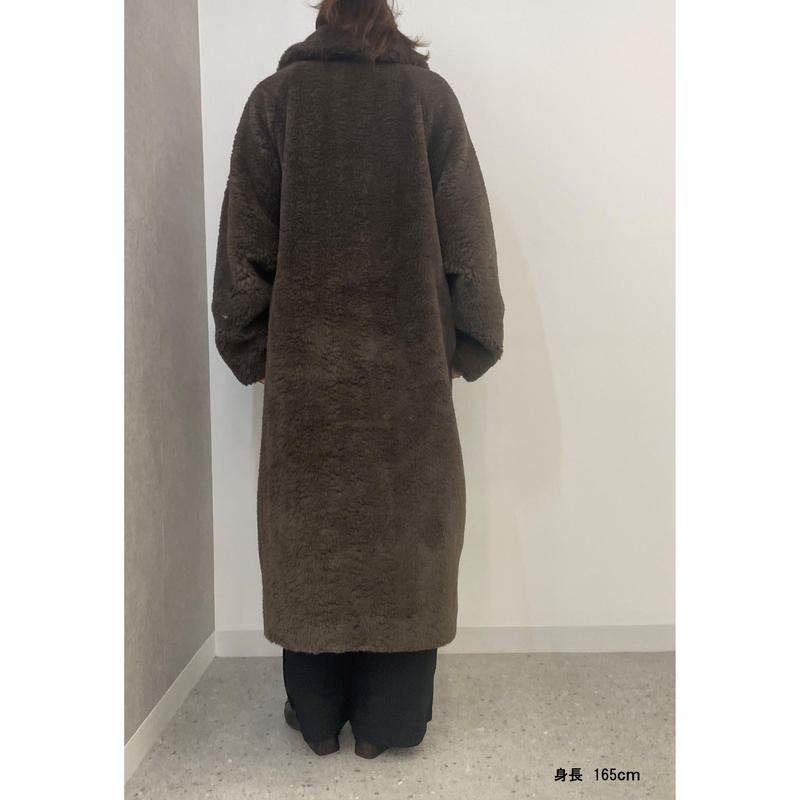 シンクファー Rex like fur cocoon coat