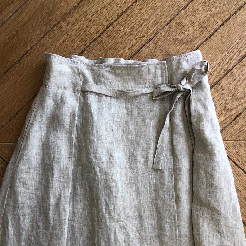 巻きスカート風ロングスカートパターン 型紙 Think Pattern ハンドメイド用型