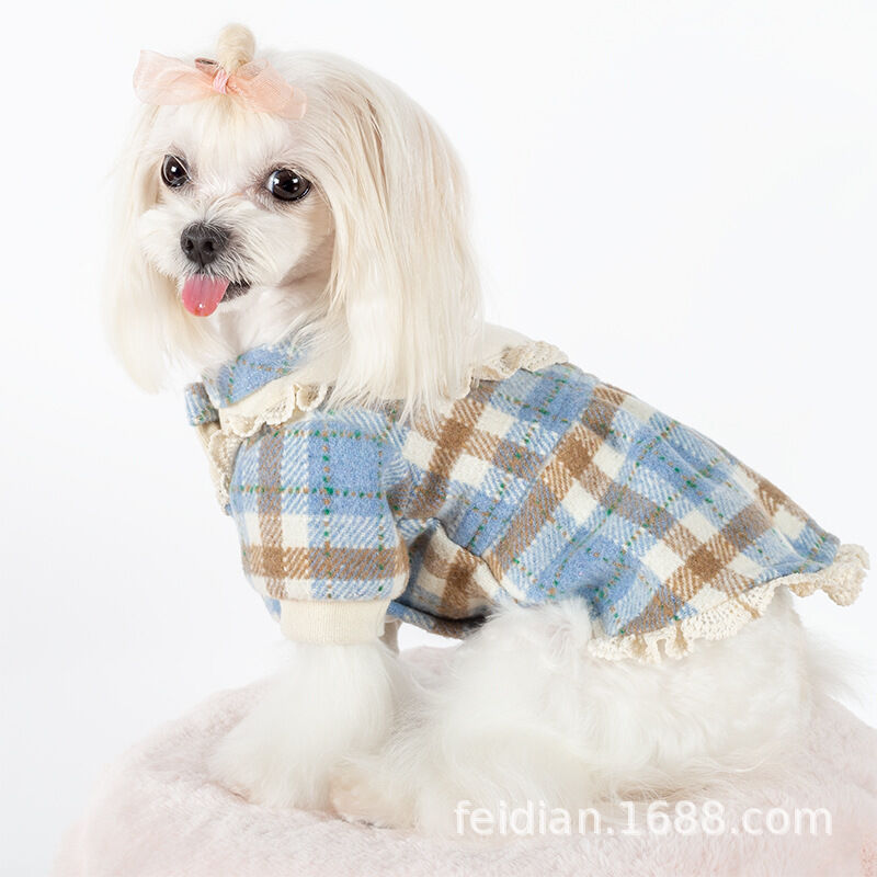 お取り寄せ 犬服 ドッグウェア チェック 上品 男の子 女の子 チロル ペットストア