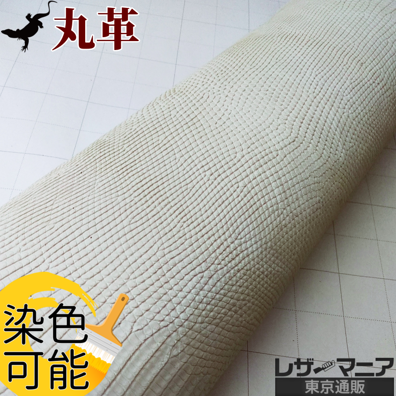 トカゲ革 最大幅33cm 自分で染める革 腹割 0432 レザーマニア東京通販