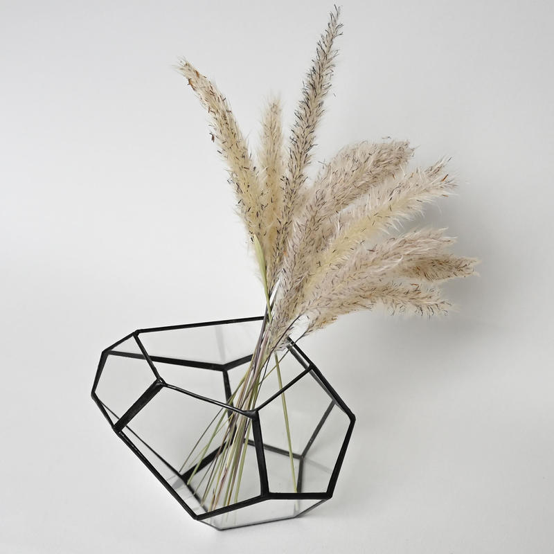 15万【一点物】厚手ガラス花器H約70cm W約23cm枝物作品展ディスプレイ