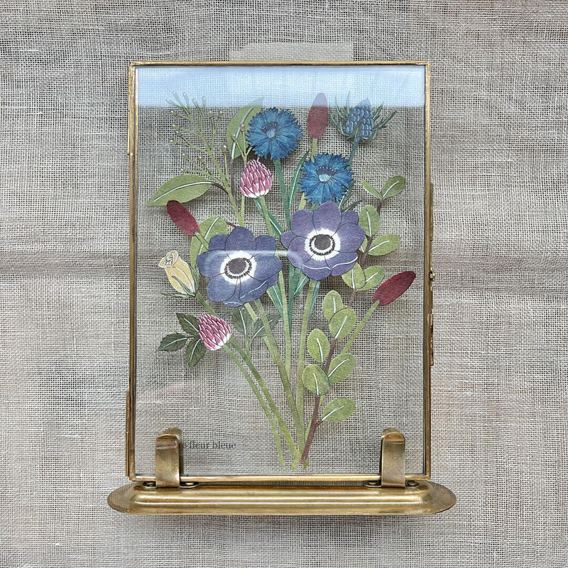 紙の花屋 Asanochiaki 青いアネモネの花束 Tokyo Fantastic オ