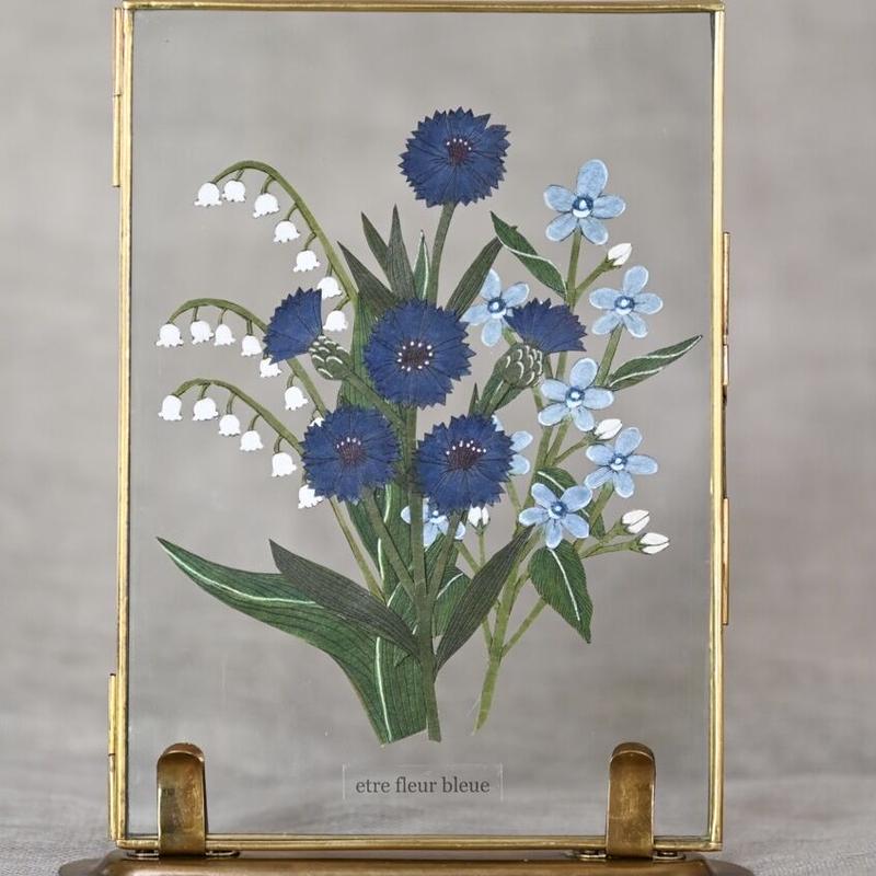 紙の花屋asanochiaki 青い花のブーケ Tokyo Fantastic オンライ