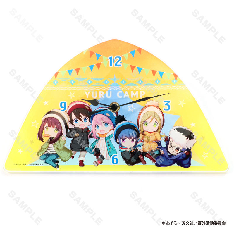 ゆるキャン Season2 テント型壁掛け時計 グッズ通販 Meetoma ミートマ