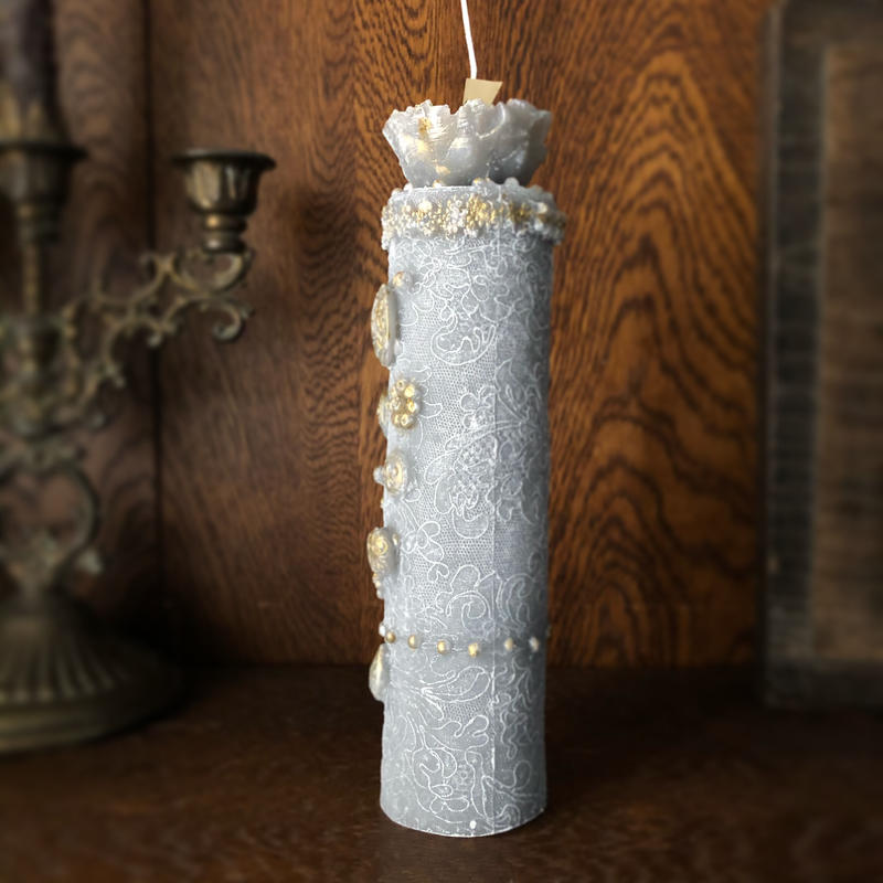 アンティーク ✴︎ レース キャンドル