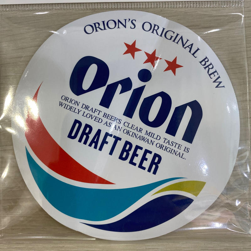 オリオンビール ドラフトロゴ ステッカー 沖縄 ちゅらちゅら