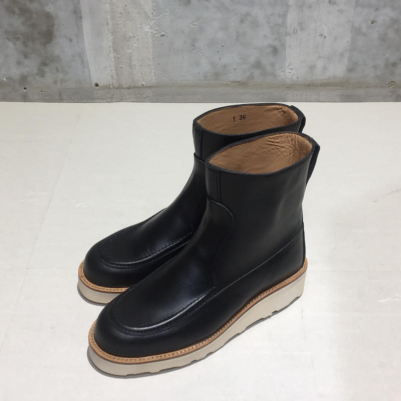 Palancoビブラムソールブーツ ブラック ベルトなし Etta Palancoビブラムソールブーツ ブラック ベルトなし Etta