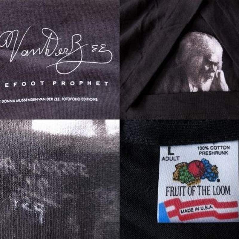 90 S Usa製 James Van Der Zee フォト Tシャツ L 黒 ジェームス
