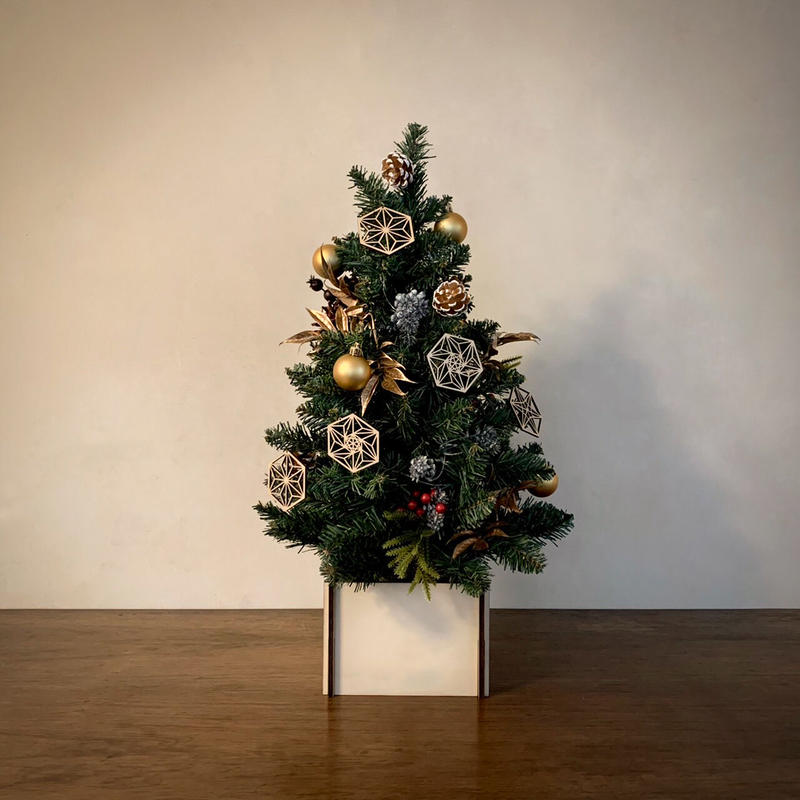 和柄ミニクリスマスツリー Mini Christmas Tree Tsubaki Label