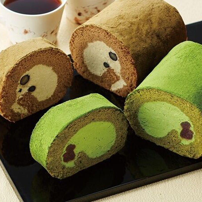宇治抹茶とほうじ茶ロールケーキセット 送料別 Tsuburano Store