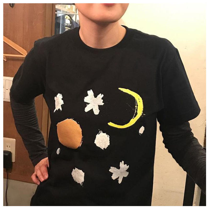 落書き月 Tシャツ 創り人 Tsukurito