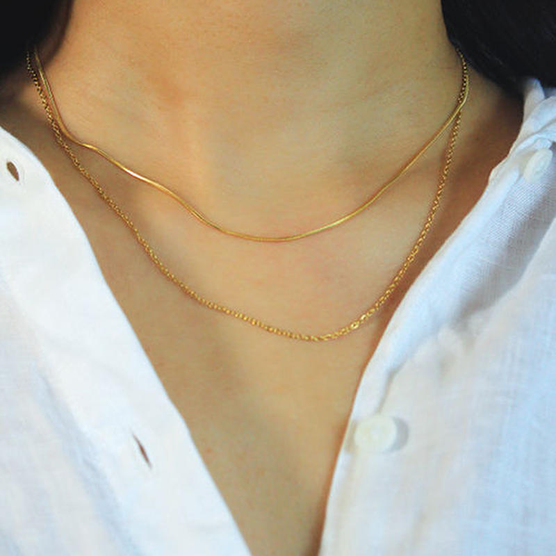 ダブルチェーンネックレス 01 Tuwakrim