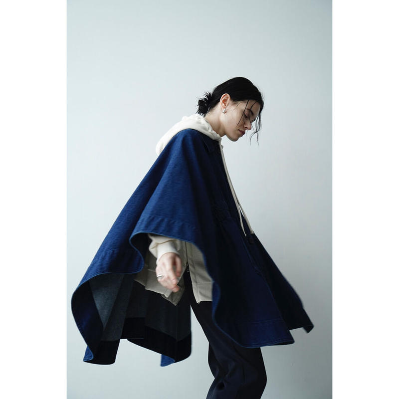 CLANE クラネ “DENIM CAPE COAT” デニムケープコート | t / wo