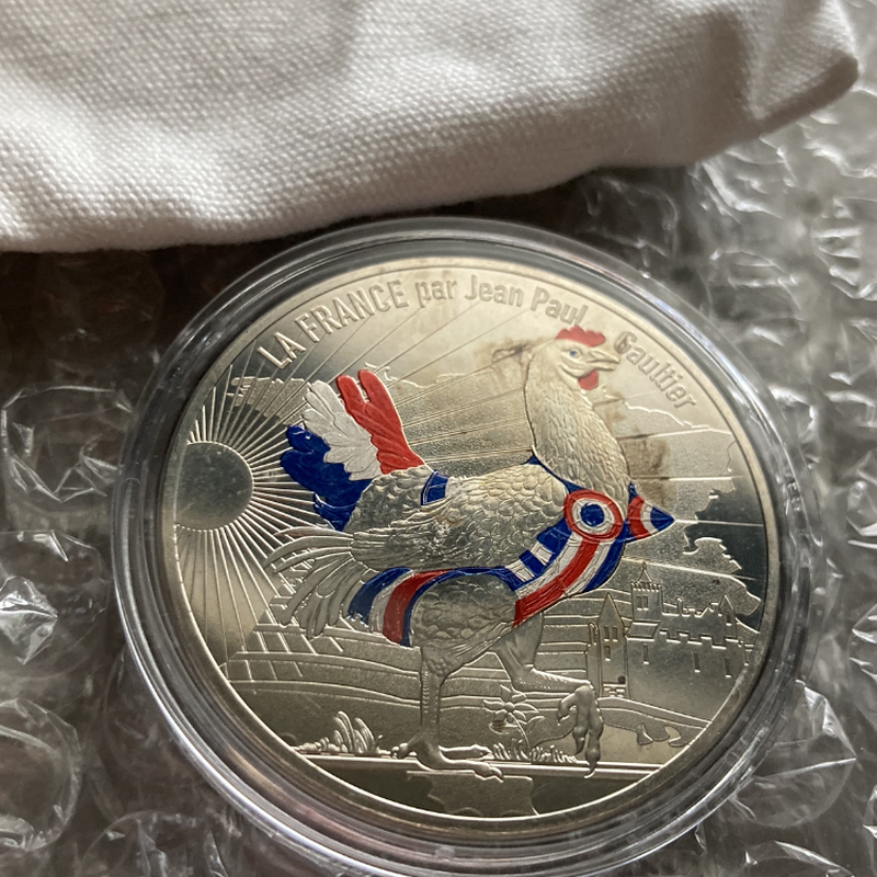 ジャン ポール ゴルチェ公式 フランス造幣局 50ユーロ銀貨 17年 フレンチミント シル