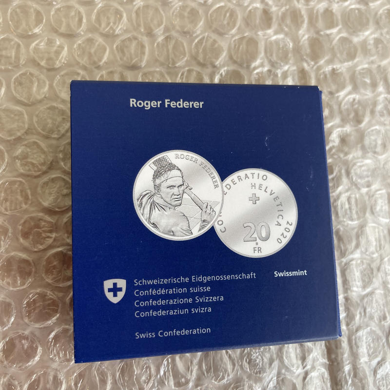 ロジャー・フェデラー 記念硬貨 記念コイン 限定製産品 NGC鑑定PF69 ロジャーフェデラー 金貨 ゴールドコイン スイス