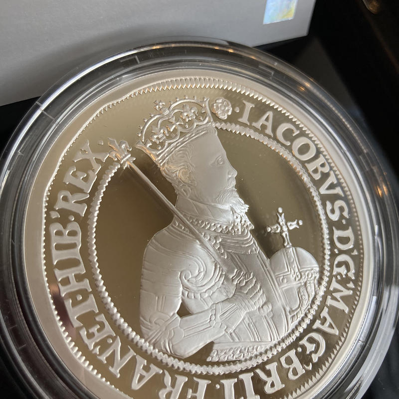 2022年 ロイヤルミント ジェームス1世 10ポンド 5オンス 銀貨 PF69