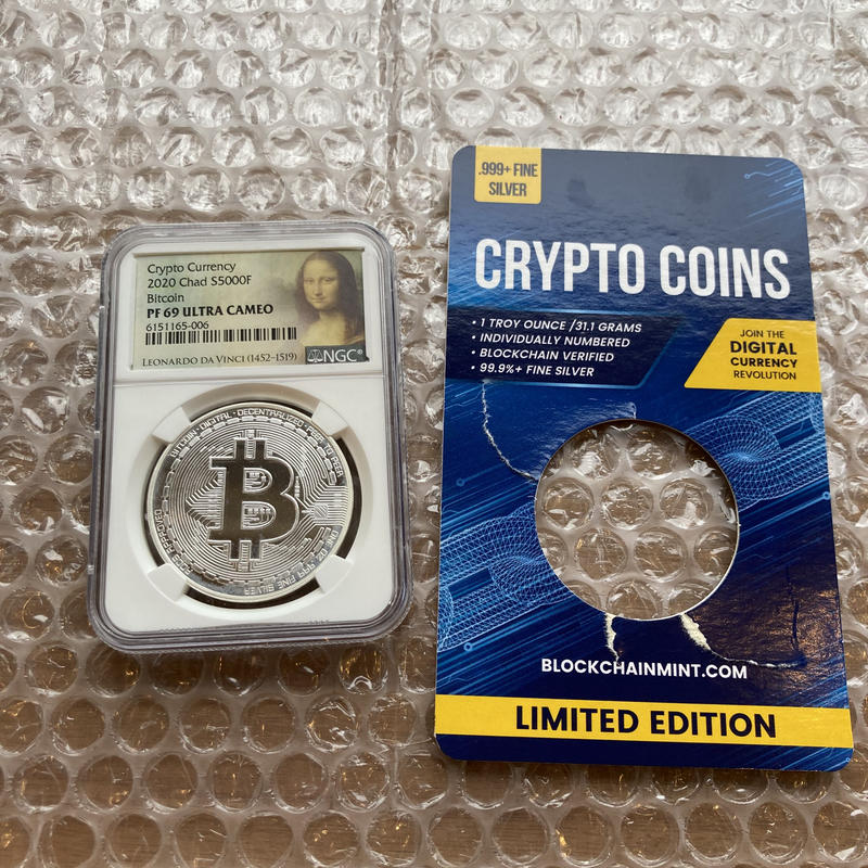 数量限定 特売 Bitcoin ビットコイン チャド共和国 Cfaフラン 1オンス 銀貨 プルーフ シルバーコイン Ngc鑑定pf68 仮想通貨 暗号 通貨 残りわずか Haisha Co Jp