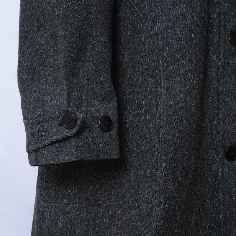 フレンチワ 50's black chambray atelier coat size 48の通販 by 's 【2022年製 新品】 ブラックシャンブレージャケット サイズ56 ベルギー その他