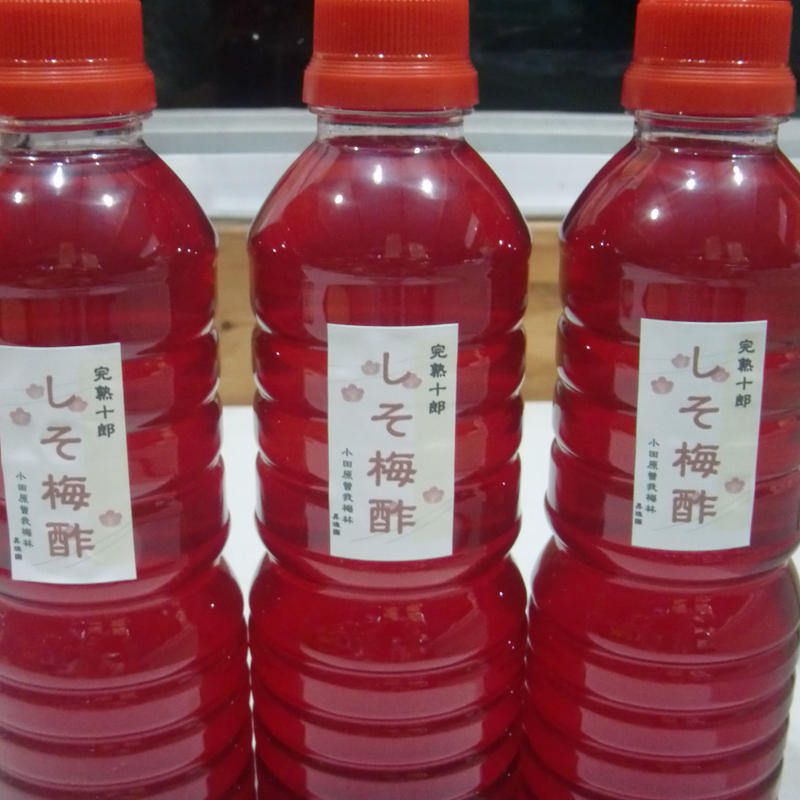 十郎梅しそ梅酢500ml 1本 小田原曽我梅林 昇珠園 梅花 オンラインショップ