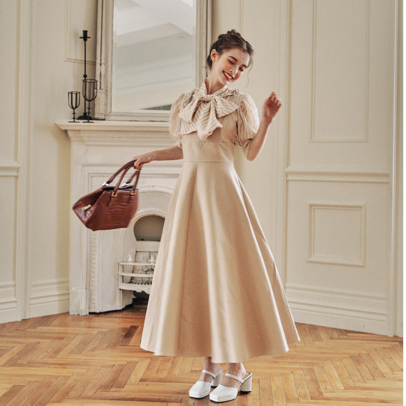 classic elegant one-piece(beige)ar8月号掲載 | Treat...