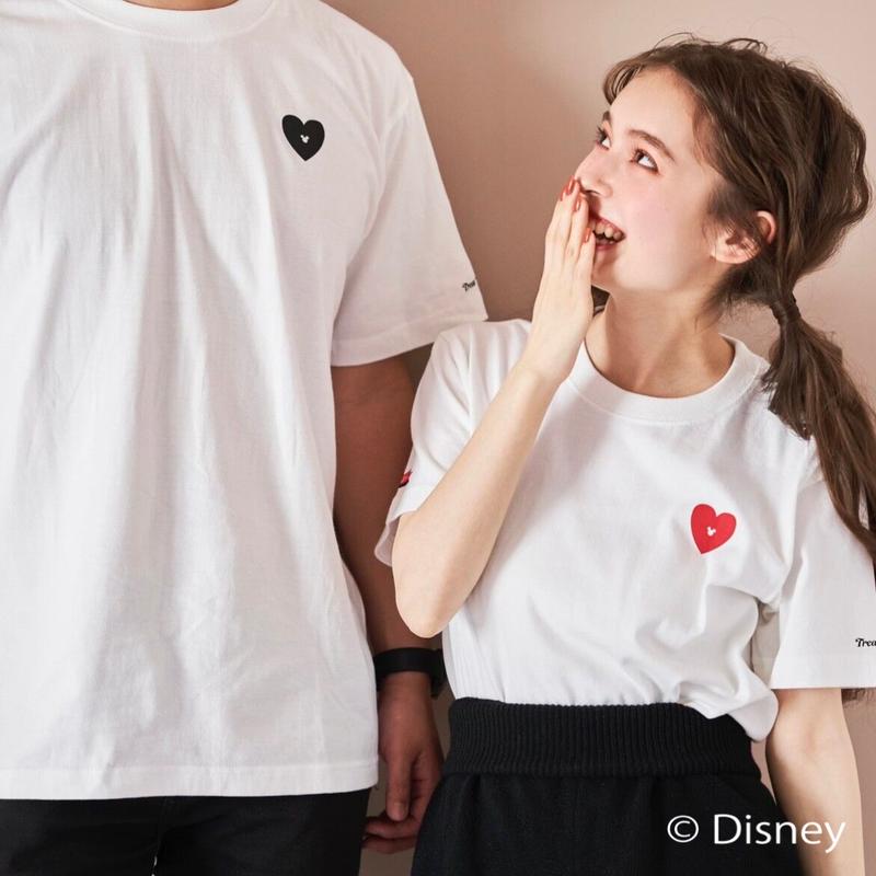 Disney ディズニー ミッキーマウス ミニーマウス カップルtシャツ Treat