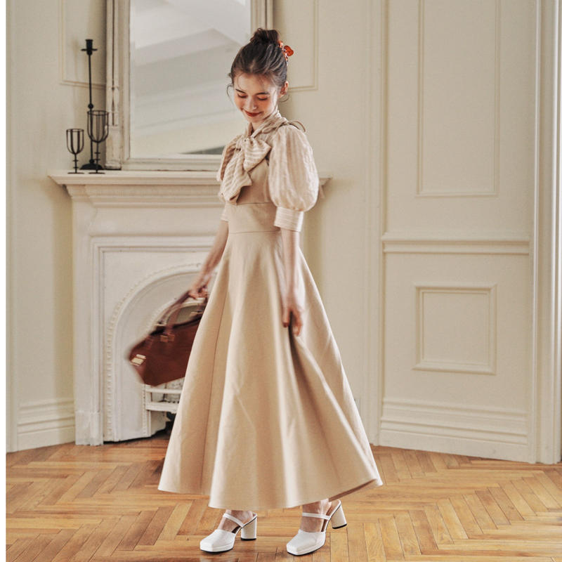 classic elegant one-piece(beige)ar8月号掲載 | Treat...