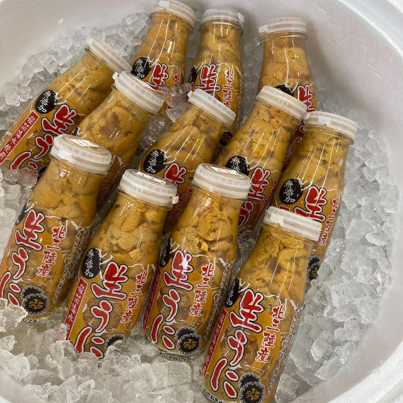 じいちゃんのウニ〉朝穫れ 三陸産 生ウニ 瓶ウニ 300g じいちゃんの