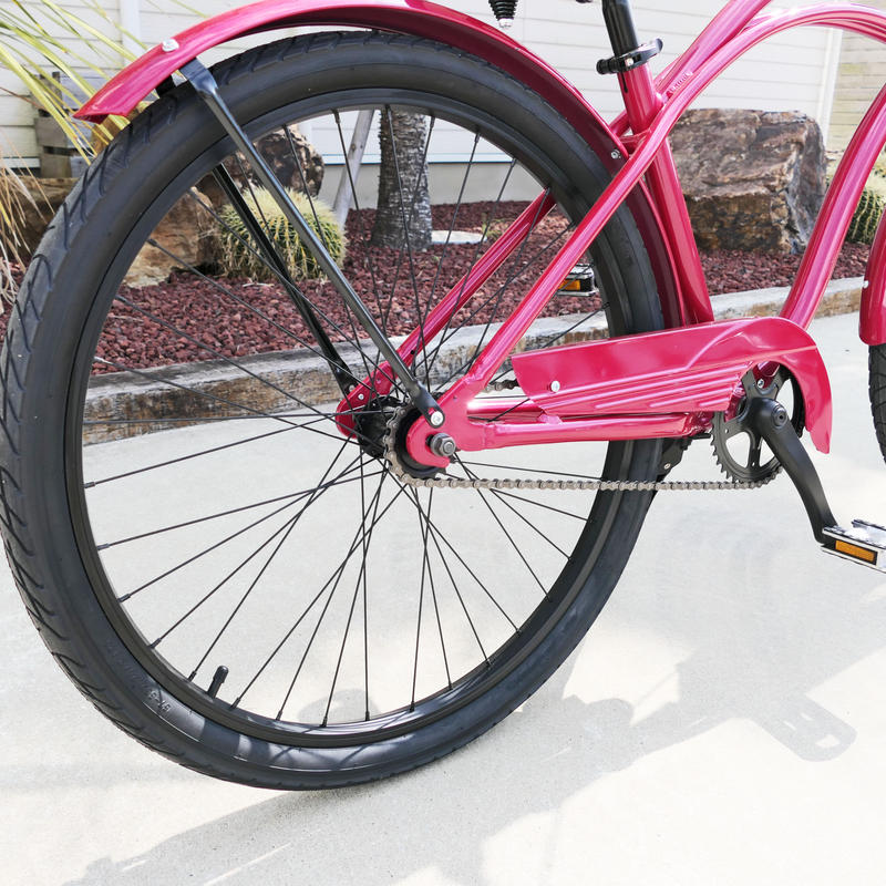 Chibafornia Cycle オリジナル ビーチクルーザー 26インチ ワインレッド