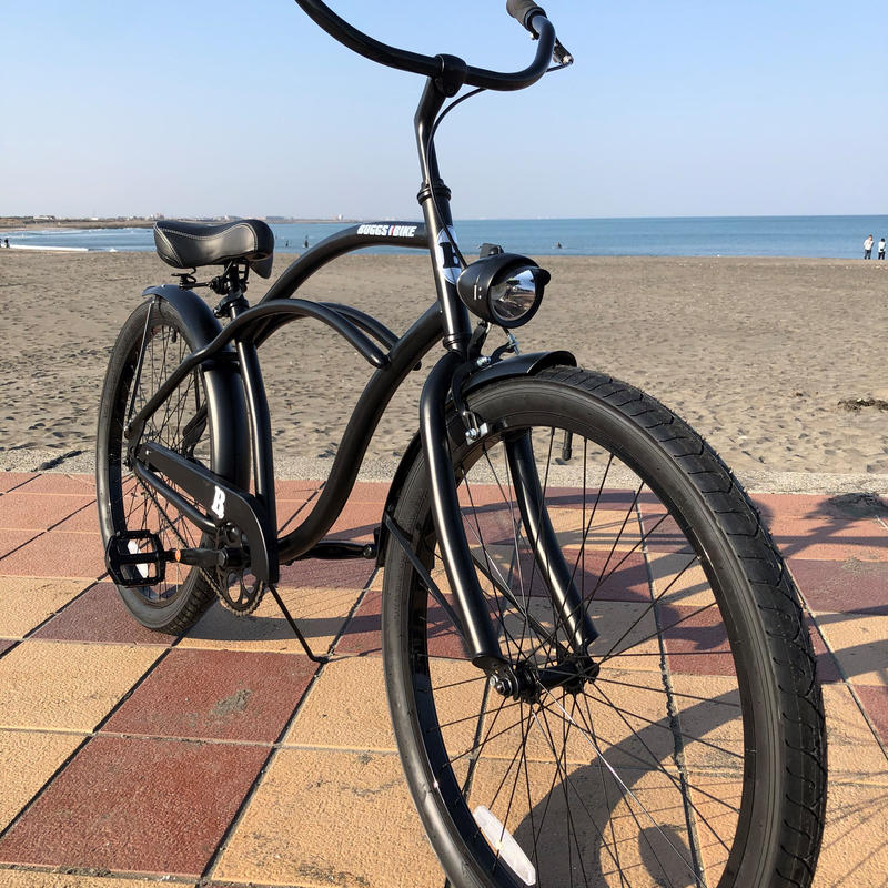 ビーチクルーザー 自転車 26インチ Buggs Bike 砲弾ledライト オプション