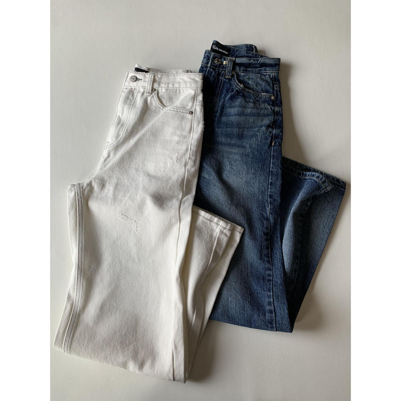 Hanaokaデニム ホワイト Un Sourire