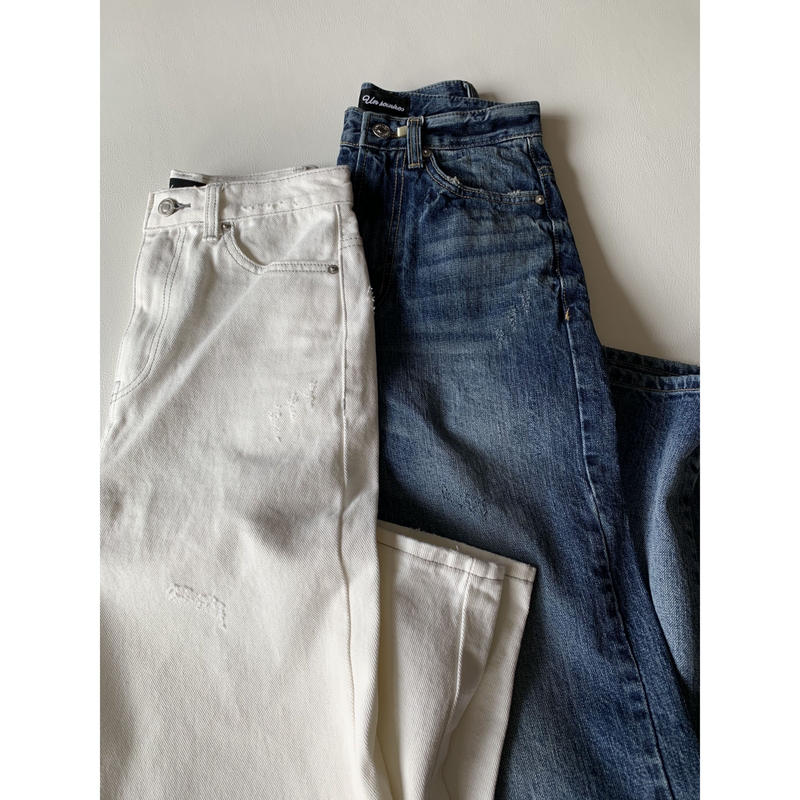 Hanaokaデニム ホワイト Un Sourire