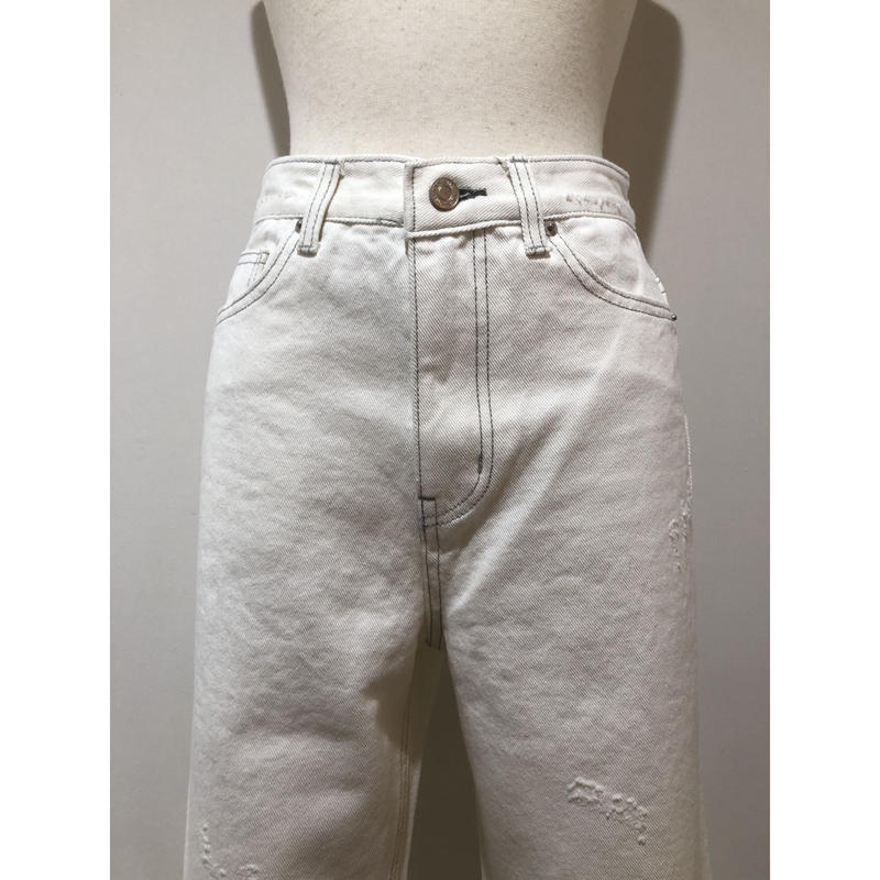 Hanaokaデニム ホワイト Un Sourire