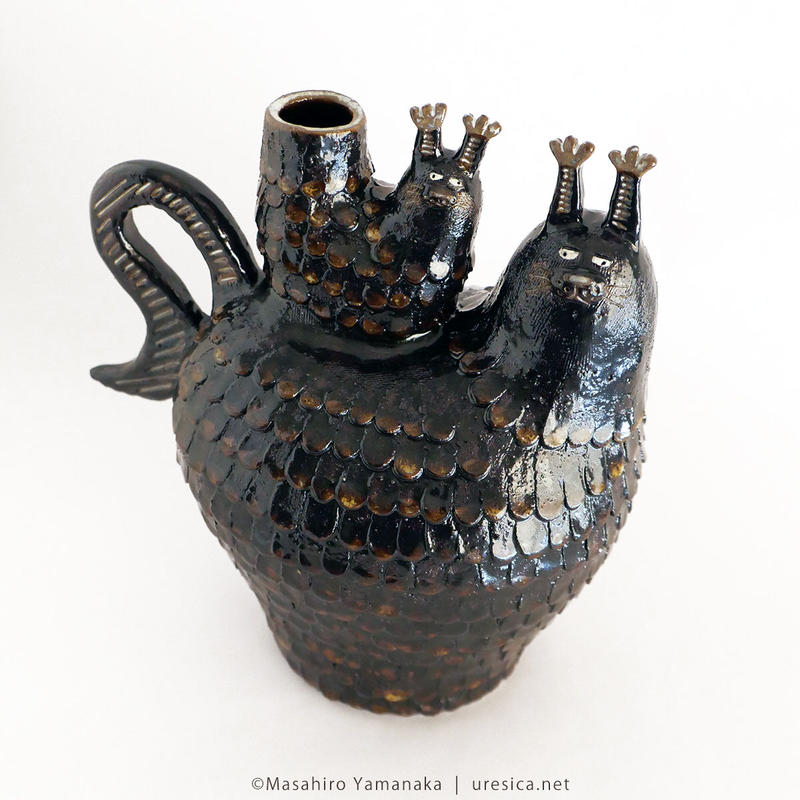 山中正大 フラワーベース 黒猫１ Uresica