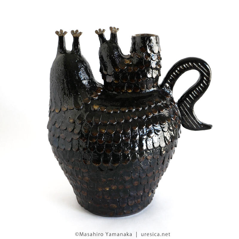 山中正大 フラワーベース 黒猫１ Uresica