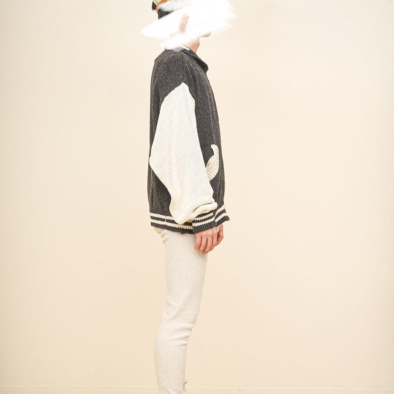 refomed リフォメッド / STADIUM KAUCHIN KNIT - charcoa...