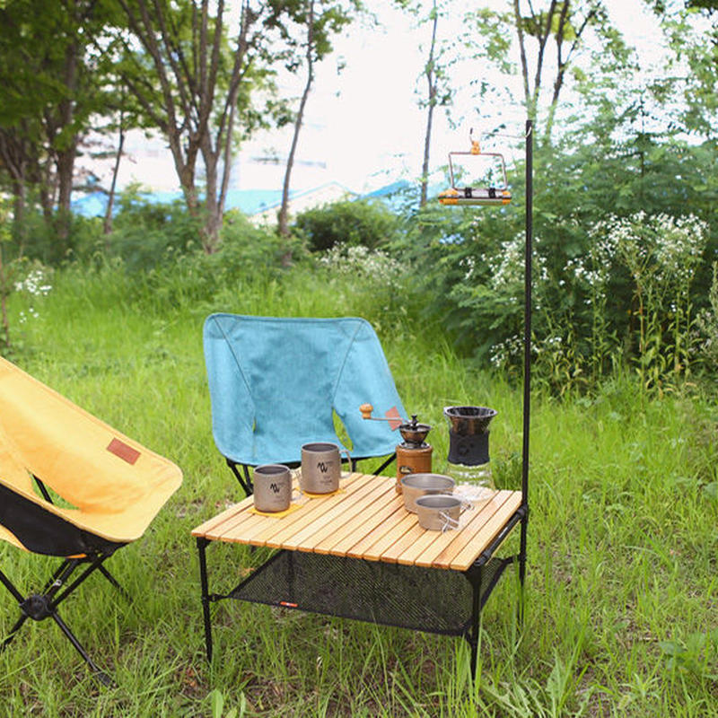 Minimal Works Mocha Roll Table Lantern Stand