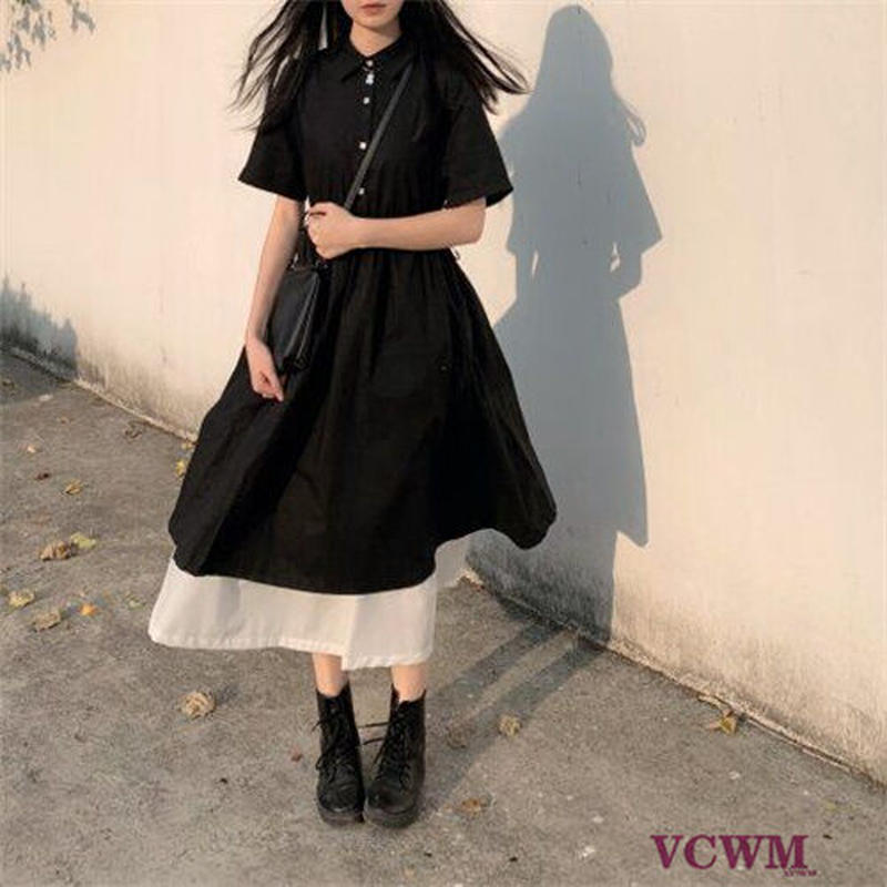 学院風半袖ワンピース 939 可愛い服量産型服通販24cm 学院風半袖ワンピース 939 可愛い服量産型服通販24cm