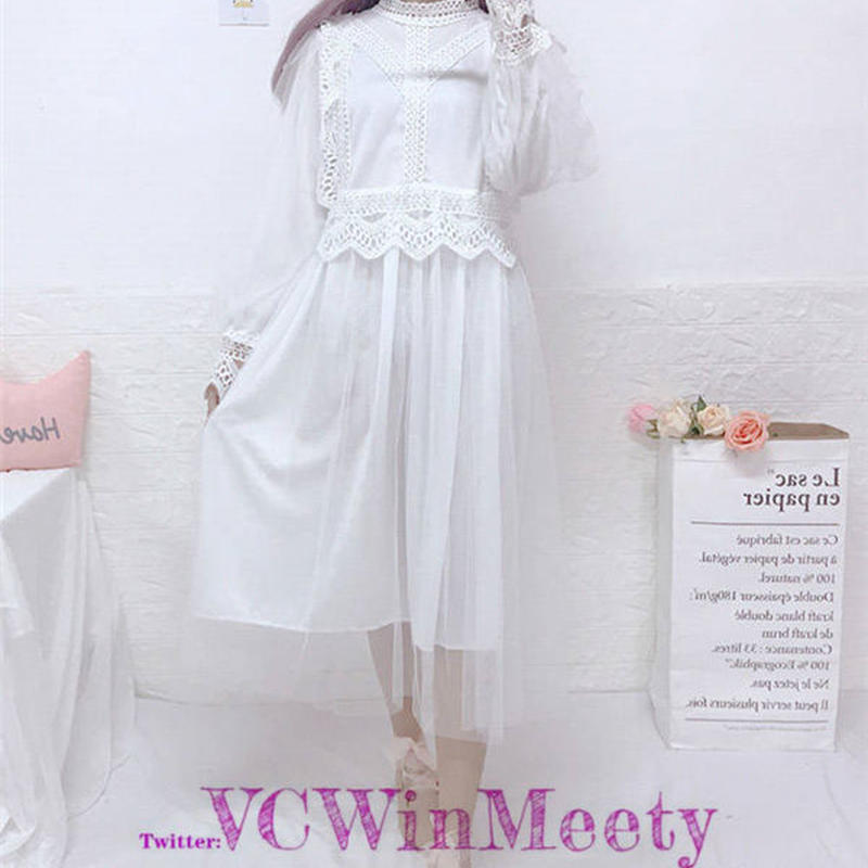 Onepiece レースのワンピース 312 可愛い服量産型服通販24cmニヨンセンチ Onepiece レースのワンピース 312 可愛い服量産型服通販24cmニヨンセンチ