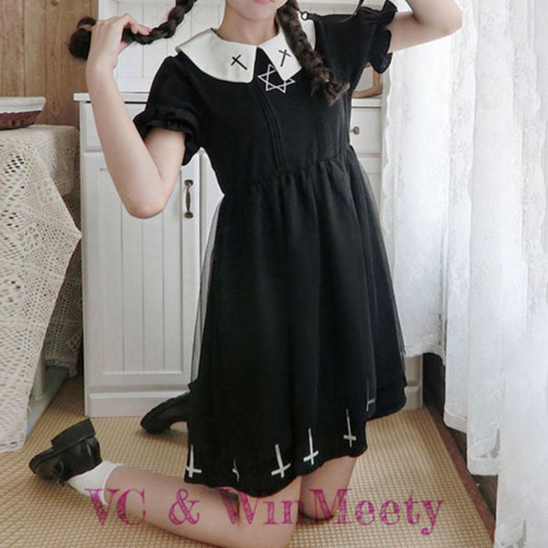 六芒星 十字架ワンピース 171 可愛い服量産型服通販24cm