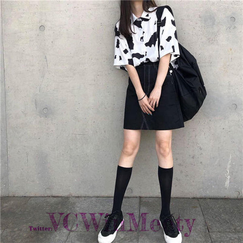 Tops 牛柄のシャツ 323 可愛い服量産型服通販24cmニヨンセンチ