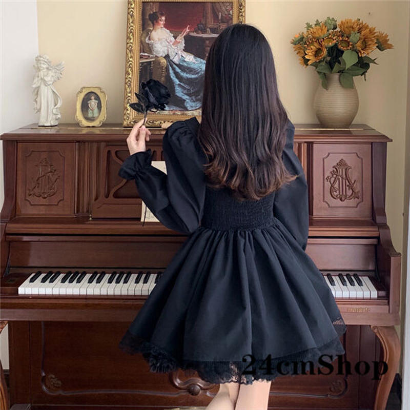 Onepiece ワインレッドゴシックロリータドレス 385 可愛い服量産型服通販24cm