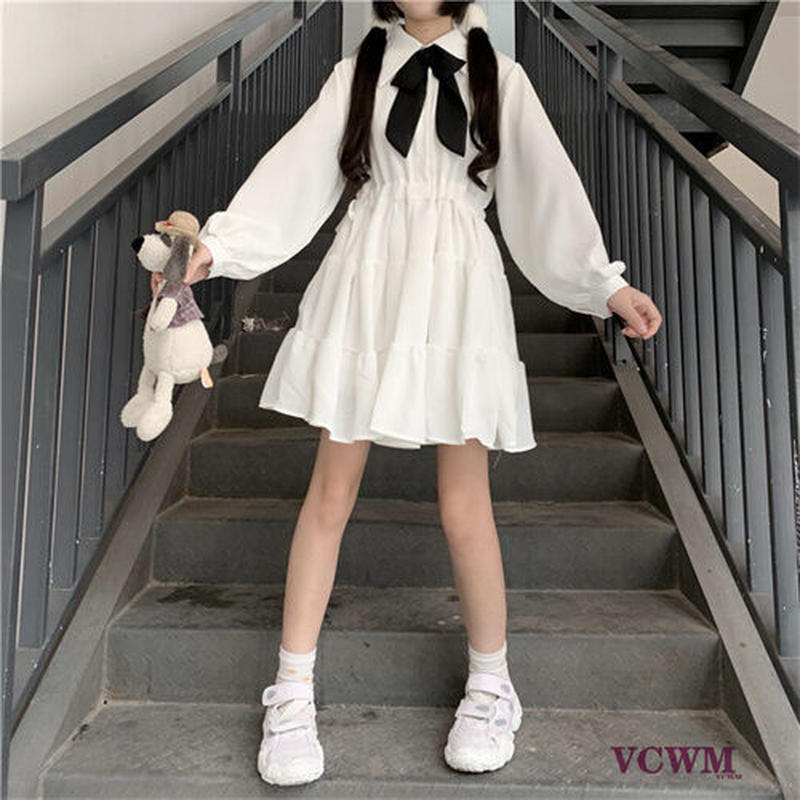 リボン長袖ワンピース 951 可愛い服量産型服通販24cmニヨンセンチ