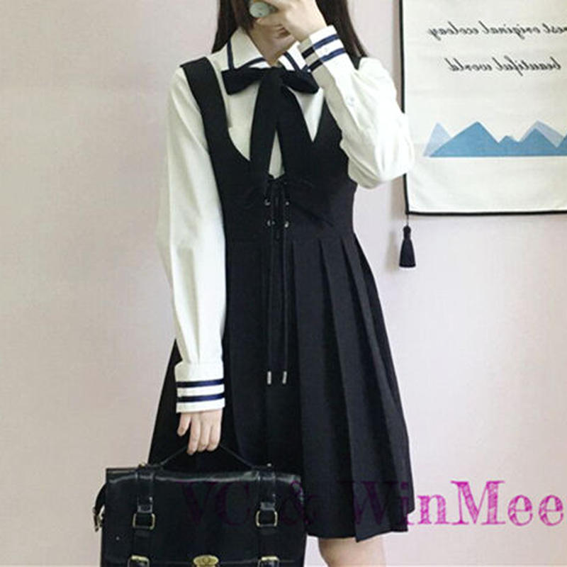 Kawaii 学生風シャツ スカート 080 Vcwinmeety