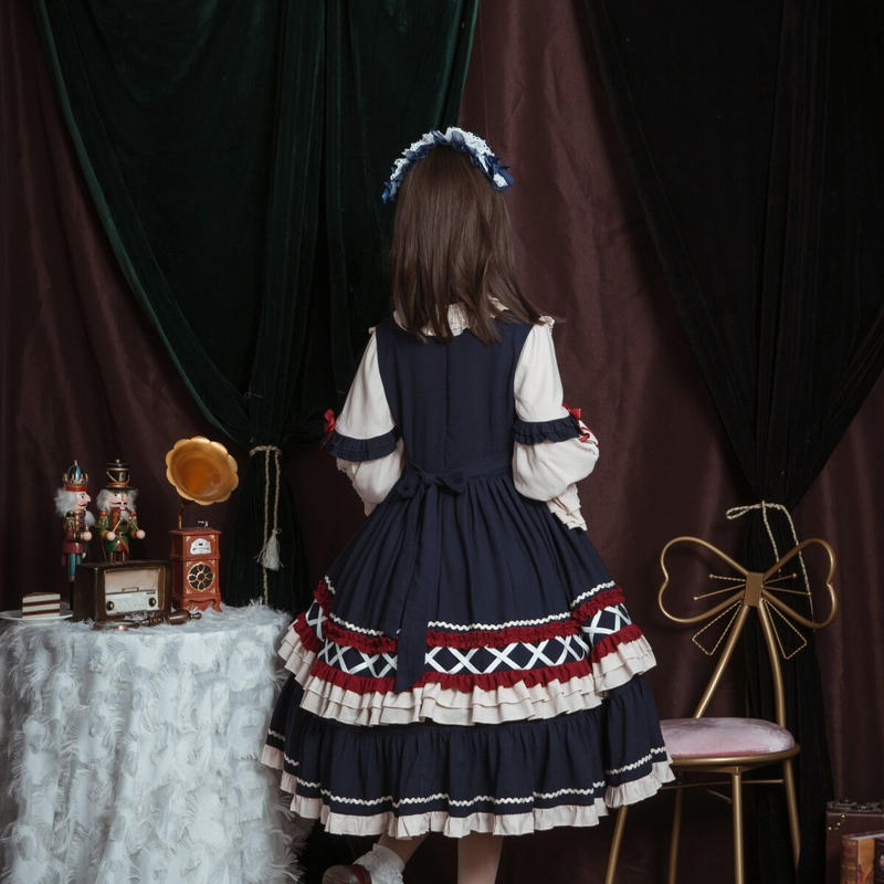 Loveherhome フロントフリルリボンドーリーワンピース 622 可愛い服量産型服