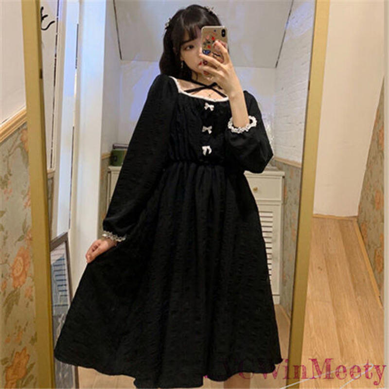 Onepiece 黒いワンピース 609 可愛い服量産型服通販24cmニヨンセンチ