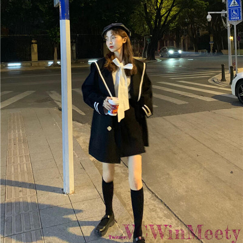 Coat ロリータ風セーラー襟アウター 615 可愛い服量産型服通販24cmニヨンセンチ